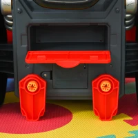 HOMCOM Kids Truck Engine Toy Set, Toddler Educational Car Service Station Playset, Take Apart Workshop, w/ RC Car Key, Steering wheel, Horn, Light, for 3-5 Years Old Red(m-10)