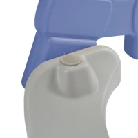 Toboggan 4-en-1 pour enfants avec balançoire, panier de basket, échelle de grimpe, toboggan de jardin pour intérieur et extérieur,140×118×102 cm, Bleu(m-8)