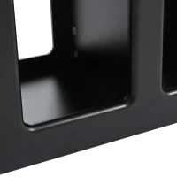 Mobile multifunzionale con ruote, versatile carrello portaoggetti per soggiorno, sala da pranzo e camera da letto, design arrotondato, 82 cm x 30 cm x 53 cm, Nero(m-10)