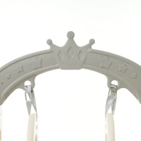 Set da gioco multifunzionale 5-in-1 per bambini con altalena, scivolo, scala da arrampicata, canestro da basket e telescopio, con box di stoccaggio integrato, 157×145,5×121 cm,Marrone + Bianco Antico(m-6)