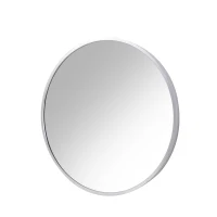 Coiffeuse avec miroir et 1 tiroir, 4 pieds en métal, style minimaliste, 95×40×93 cm, Blanc(m-5)