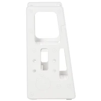 HOMCOM Torre de Aprendizagem para Crianças Banco Infantil com Altura Ajustável em 3 Posições e Plataforma Antiderrapante para Cozinha Sala de Jantar Casa de Banho 47x47x90cm Branco(m-11)