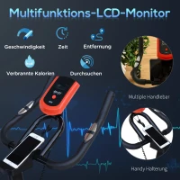 HOMCOM Indoor Cycling Bike Trainer Home Gym Fahrradtrainer Fitnessfahrrad 85 x 46 x 114 cm(m-8)