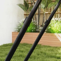 HOMCOM Rebounder Pliabil și Reglabil pentru Fotbal, Baseball și Volei, Plasă de Fotbal, 128x118x108-120 cm, Negru(m-8)