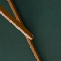 Outsunny Umbrela din Lemn pentru Extern Gradina 2X3M Verde(m-7)