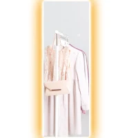 HOMCOM LED Volledige lichaamsspiegel, dimbaar, randloos, Touch-bediening, 40 x 120 cm(m-10)