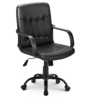 360° Swivel Computer Chair with Tilt High Back, Lock Function, Adjustable Height Office Desk Chair Ergonomic, 53L x 53W x 106H cm, Black(m-8)