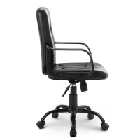 360° Swivel Computer Chair with Tilt High Back, Lock Function, Adjustable Height Office Desk Chair Ergonomic, 53L x 53W x 106H cm, Black(m-9)