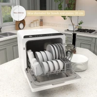 HOMCOM Multi-Program 6L Tabletop Dishwasher(m-9)