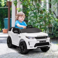 AIYAPLAY Land Rover Discovery Sport Licensed 12V Kids Ride on Car w/ Remote Control, Lights Music Horn, for 3-6 Years White(m-10)
