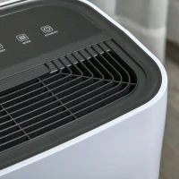 HOMCOM 20L/Day Portable Dehumidifier for Home, with LED Screen, Sleep Mode, 24H Timer, Electric Air Dehumidifier for Damp Laundry Bedroom Basement(m-10)