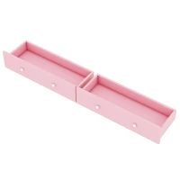 Letto per bambini a forma di casa, due cassetti sotto, senza materasso, 90×200 cm, Rosa(m-7)