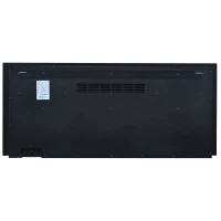 Wand- und Einbau-Elektrokamin, Kristall- und Holzset, Fernbedienung & Touchscreen, 106,5×46,5×12 cm, Schwarz(m-8)