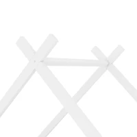 Letto a Casetta per Bambini con 2 Cassetti Estraibili, Letto per Cameretta in Legno e MDF, Senza Materasso, 90×200 cm, Bianco(m-7)