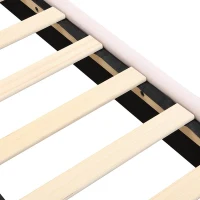 Letto imbottito con testiera curva in velluto,90×200 cm, senza materasso, Rosa(m-7)