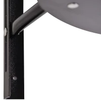 HOMCOM Pera de Boxe com Suporte de Parede com Plataforma Ajustável em Altura Suporte Giratório e Insuflador 60x73x80 cm Vermelho e Preto(m-9)