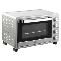 HOMCOM Mini Forno 32L 16000 com 3 Modos de Aquecimento Temperatura até 230 °C Temporizador  52,2x38,1x33,5 cm Prata(m-10)