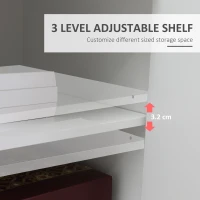 Vinsetto Printer Stand Mobile Printer Cabinet with Storage, Open Shelf, Drawer for Home Office, 60cm x 39cm x 80cm, White(m-5)