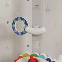 AIYAPLAY Cesta de Basquetebol para Crianças Altura Ajustável com Jogo de Lançamento de Bola de Futebol, Golf Multicolor(m-9)