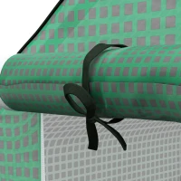 Outsunny Cobertura de Substituição para Estufa 140x143x190 cm com Janela Porta Anti-UV Proteção de Plantas para Jardim Verde(m-8)