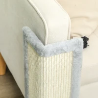 PawHut 56cm Corner Cat Scratching Post with Sisal Scratching Pad, Grey(m-7)