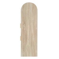 Credenza portaoggetti autoportante，con Ante in Vetro e Luci LED, 130×40×80 cm, Beige(m-12)