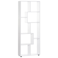 HOMCOM Pensile Libreria da Parete Sospesa 8 Vani in 3 Diverse Dimensioni, Mensola da Muro Design
