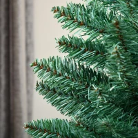 HOMCOM Árvore de Natal Artificial 180 cm com 536 Ramos e Base Cruzada de Madeira Decoração para Interiores Ø90x180 cm Verde(m-9)