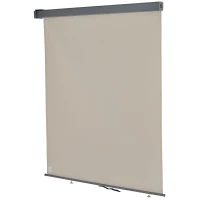 Outsunny Toldo para Balcón 160x250 cm Colocación en Techo o Pared Función Vertical y Horizontal con Tirador Color Beige(m-1)