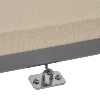 Outsunny Toldo para Balcón 160x250 cm Colocación en Techo o Pared Función Vertical y Horizontal con Tirador Color Beige(m-7)