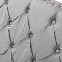 Polsterbett mit hydraulischem Bettkasten und drei Schubladen, Lattenrost mit Kopfteil, ohne Matratze, 180×200 cm, Hellgrau(m-6)