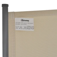 Outsunny Toldo para Balcón 160x250 cm Colocación en Techo o Pared Función Vertical y Horizontal con Tirador Color Beige(m-8)