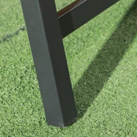 Outsunny Espreguiçadeira Dobrável para Jardim com Encosto Ajustável em 5 Níveis e Estrutura de Aço Carga 150 kg 183x62x32 cm Cinza(m-8)