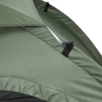 Outsunny Tenda de Campismo 2 Pessoas Dobrável com 2 Janelas de Malha Bolso Interior Bolsa de Transporte 206x152x110 cm Verde(m-8)