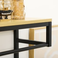 HOMCOM Móvel Cabide de Entrada 2 em 1 com Cabide de Parede e Banco Sapateira Moderno com 4 Ganchos 1 Barra e 1 Prateleira Carvalho(m-8)