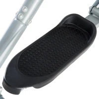HOMCOM Bicicleta Elíptica Treinador Elíptico Ajustável com Monitor Capacidade 110 kg para Casa Ginásio 96x60x152 cm Cinza(m-9)