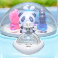 AIYAPLAY Andador para Bebés com Altura Ajustável Música Rodas Antiderrapantes Luzes Guiador Desmontável 43,4x40,6x43 cm Azul Claro(m-9)
