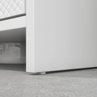 HOMCOM Móvel para Lavatório Pousar Moderno com Prateleira Anti-Tombo Carga 40 kg 60x30x60 cm Branco(m-9)