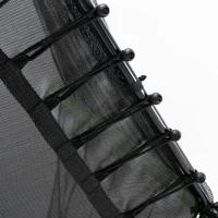 HOMCOM Trampolim para Crianças com Superfície de Salto Ø120 cm Rede de Segurança e Estrutura de Aço Carga 50kg Ø163,5x163,5 cm Verde(m-8)