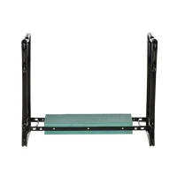 Outsunny Kniebank für Gartenarbeit Klappbarer Gartenhocker Gartenbank Kniehilfe bis 150 kg EVA-Schaumstoff Stahl Dunkelgrün 58 x 28 x 49 cm(m-18)