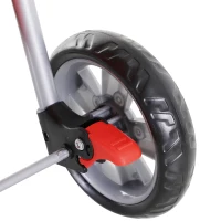 PawHut Hundewagen Hundebuggy bis 10 kg Klappbar Bodenkorb 2 Becherhalter verstellbares Vordach Rot(m-25)