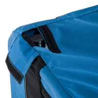 PawHut Fahrradanhänger bis 20kg Universalkupplung Sicherheitsanker Reflektor Stahl Blau+Schwarz(m-21)