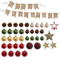 HOMCOM 5ft Pre-Lit and Xmas Tree with Decorations(m-9)