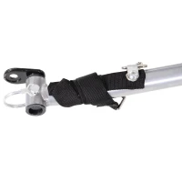 PawHut Fahrradanhänger Hundeanhänger bis 20kg Netzfenster, aufrollbare Abdeckung, Universalkupplung Weiß+Schwarz(m-20)