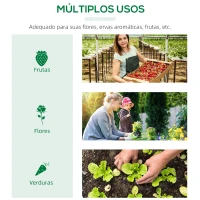 Outsunny Estufa 180x60x60cm Estufa de Jardim com 3 Janelas Enroláveis para Cultivo de Plantas Verduras Flores Verde(m-7)