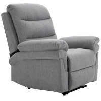 HOMCOM Recliner z funkcją rozkładania Krzesło TV Recliner Linen-Touch(m-21)