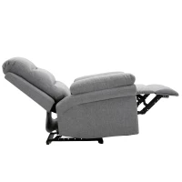 HOMCOM Recliner z funkcją rozkładania Krzesło TV Recliner Linen-Touch(m-19)