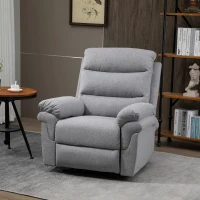 HOMCOM Recliner z funkcją rozkładania Krzesło TV Recliner Linen-Touch(m-11)