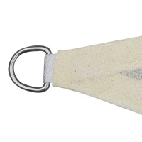 Outsunny Cort Parasolar Triunghiular, Alb Crem, 3x3x3m(m-11)