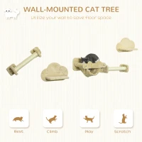 PawHut Schodki dla kotów do montażu na ścianie(m-4)